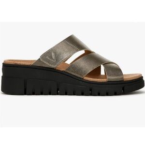 Vionic Women's Uptown Sunset Slide Sandal Gun Metal NWOT